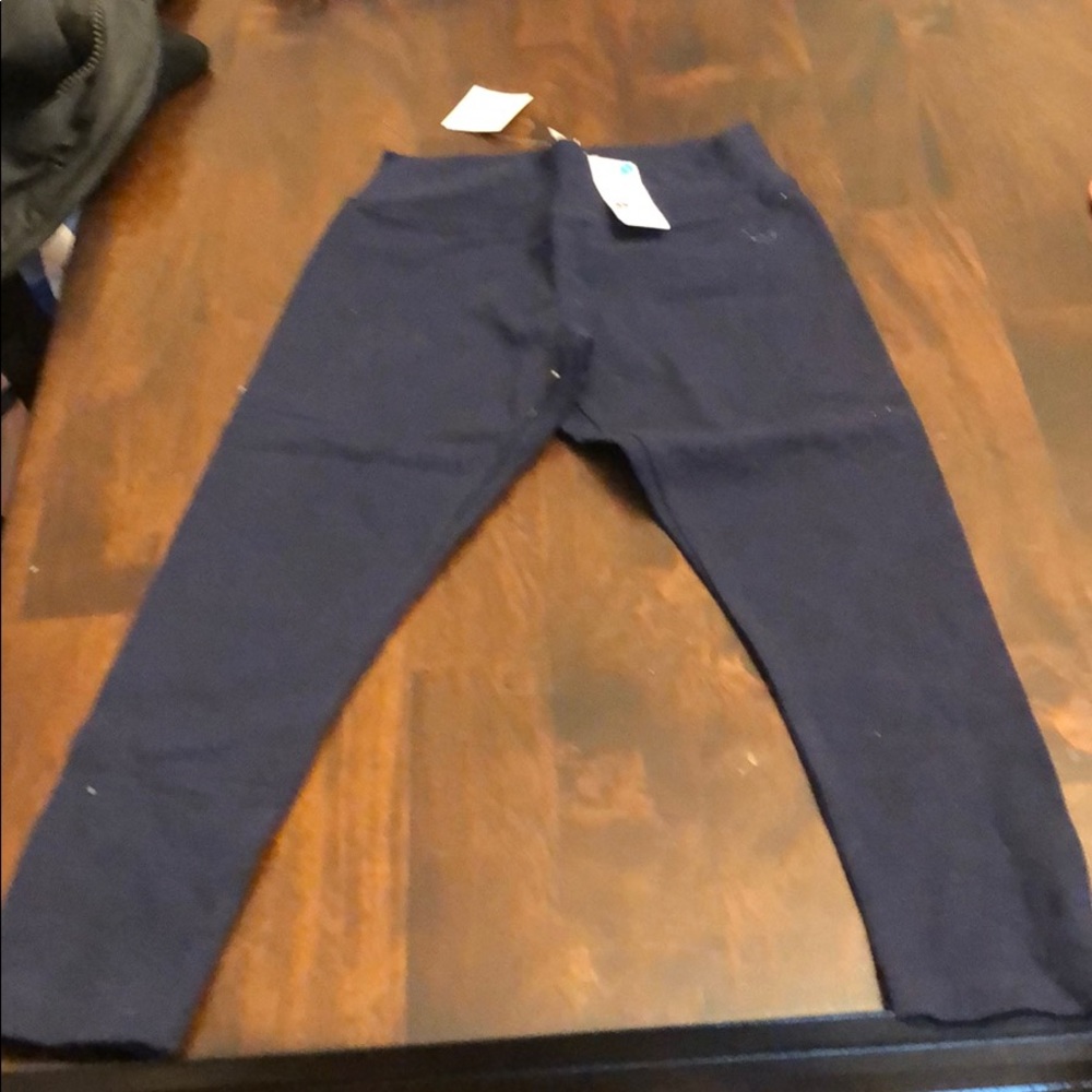 Blue soft leggings